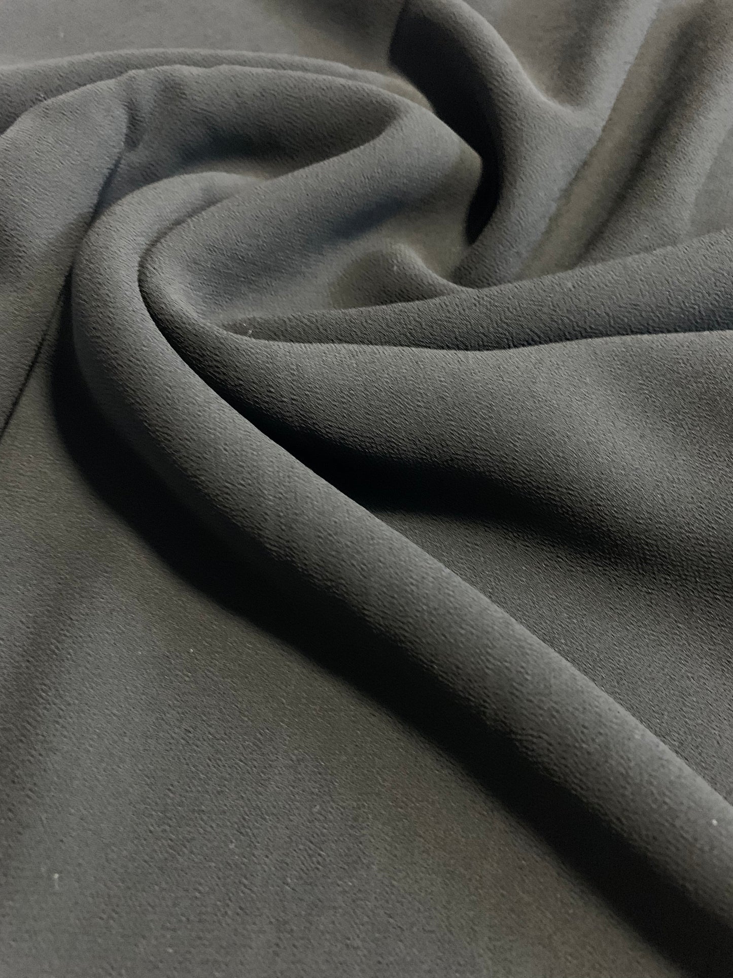 Jet Black chiffon shawl