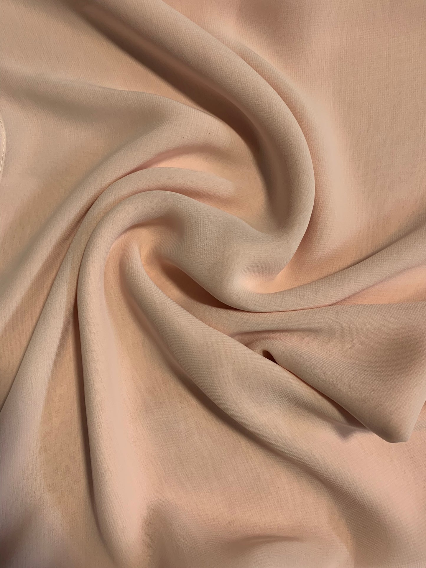 Light Peach chiffon shawl