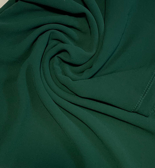 Emerald green chiffon shawl