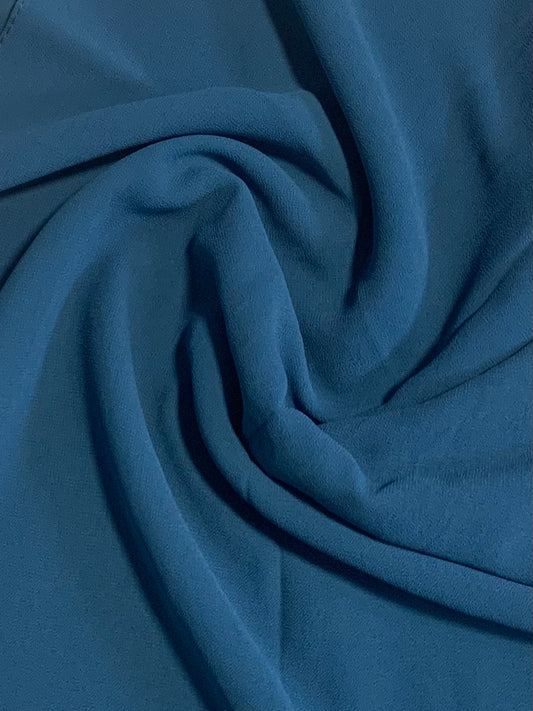 Teal chiffon shawl