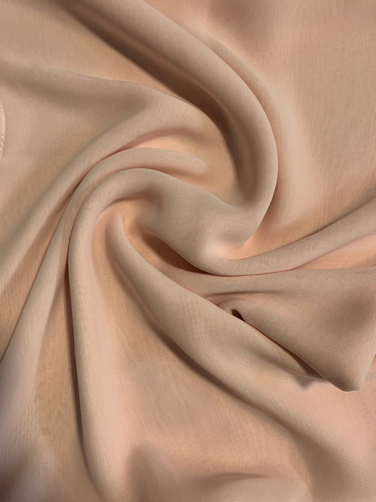 Light Peach chiffon shawl