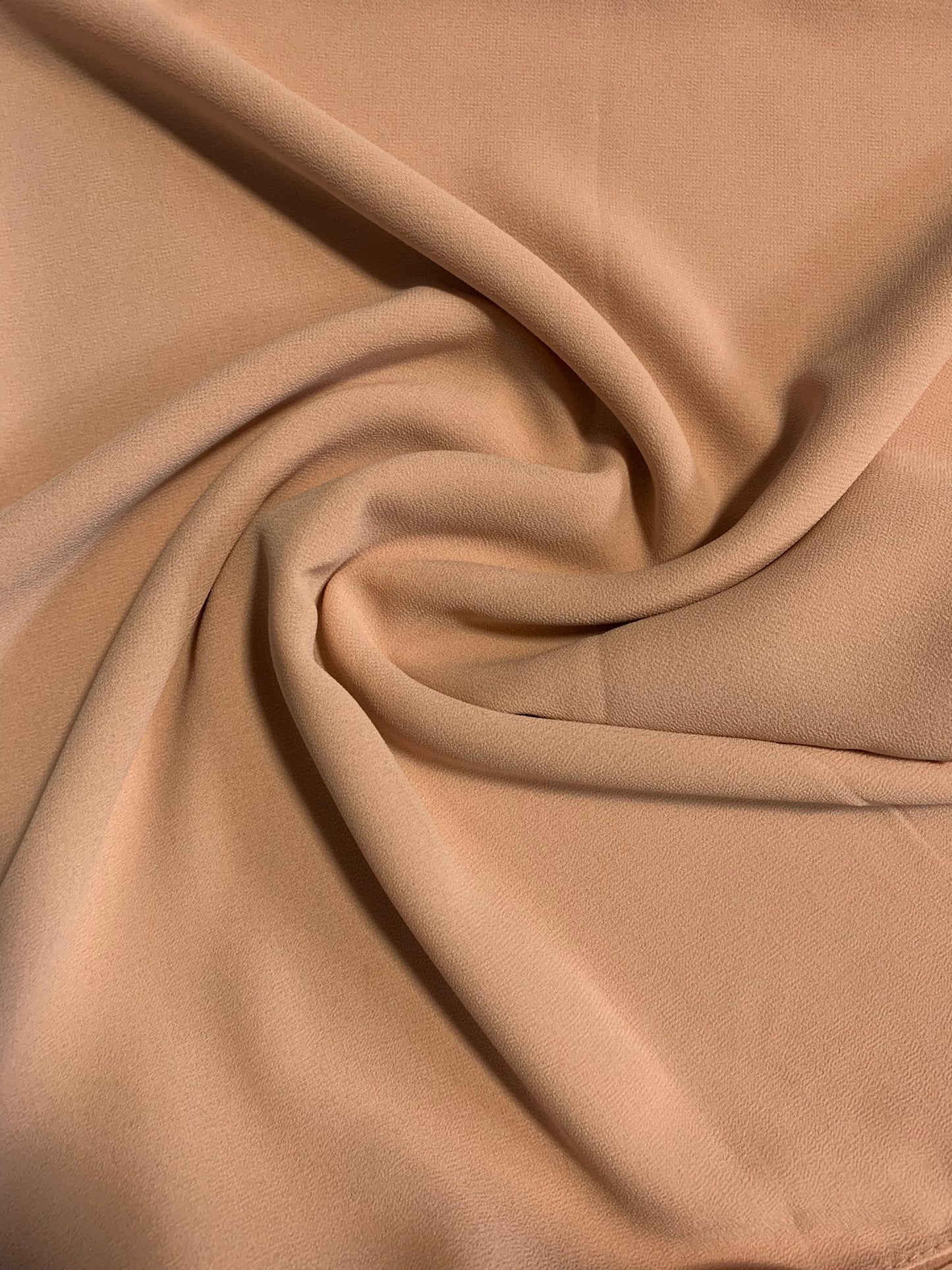 Dark peach chiffon shawl