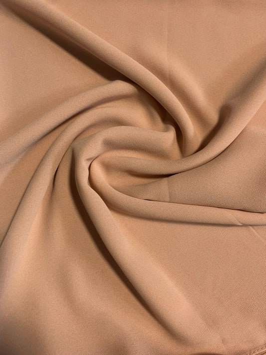 Dark peach chiffon shawl