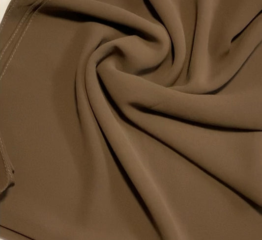 Coffee brown chiffon shawl