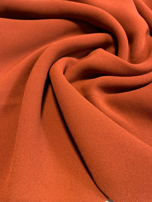 Dark Rust chiffon shawl